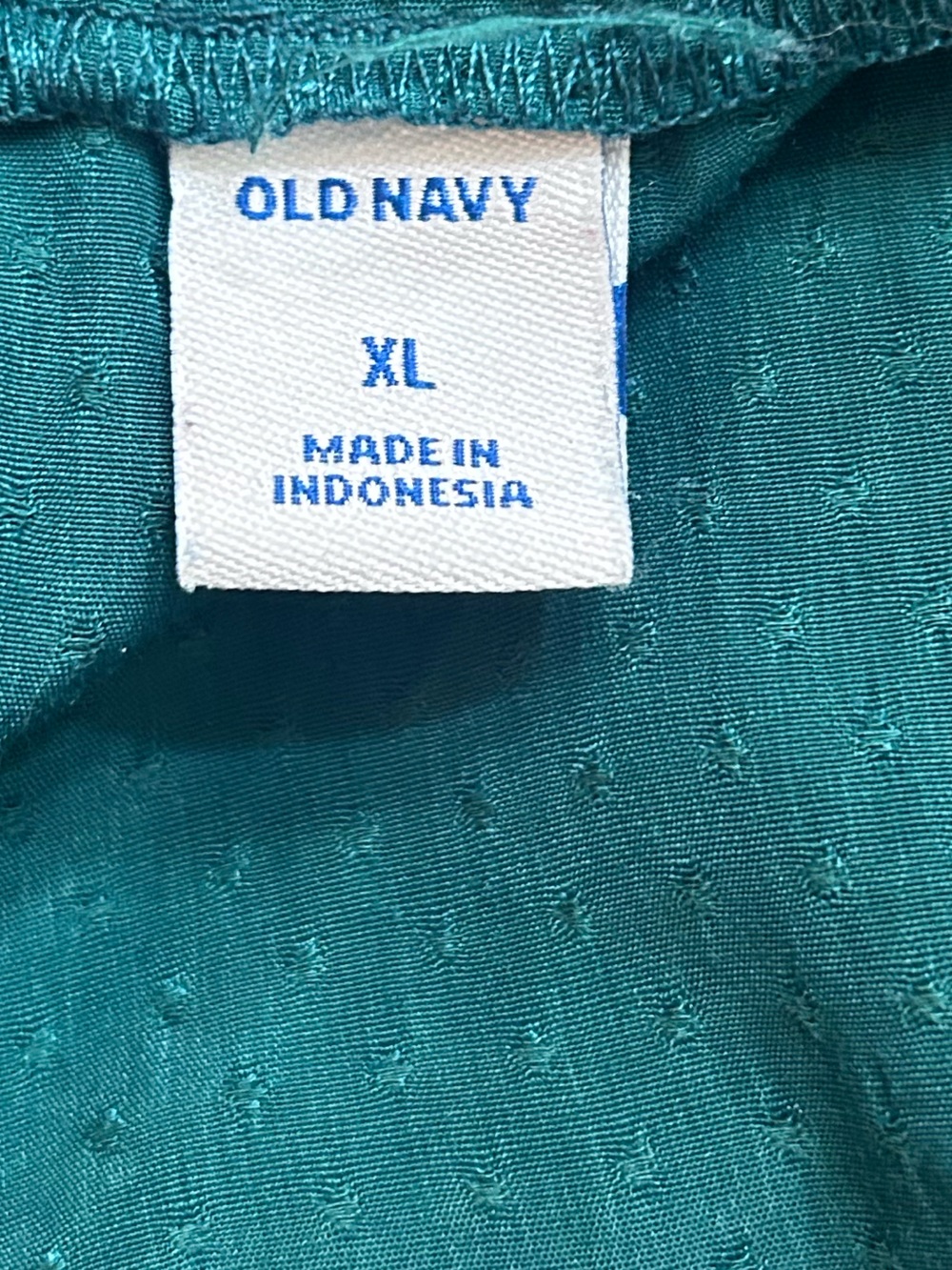 Old Navy Teal Textured Tank Top - Picture 5 of 6